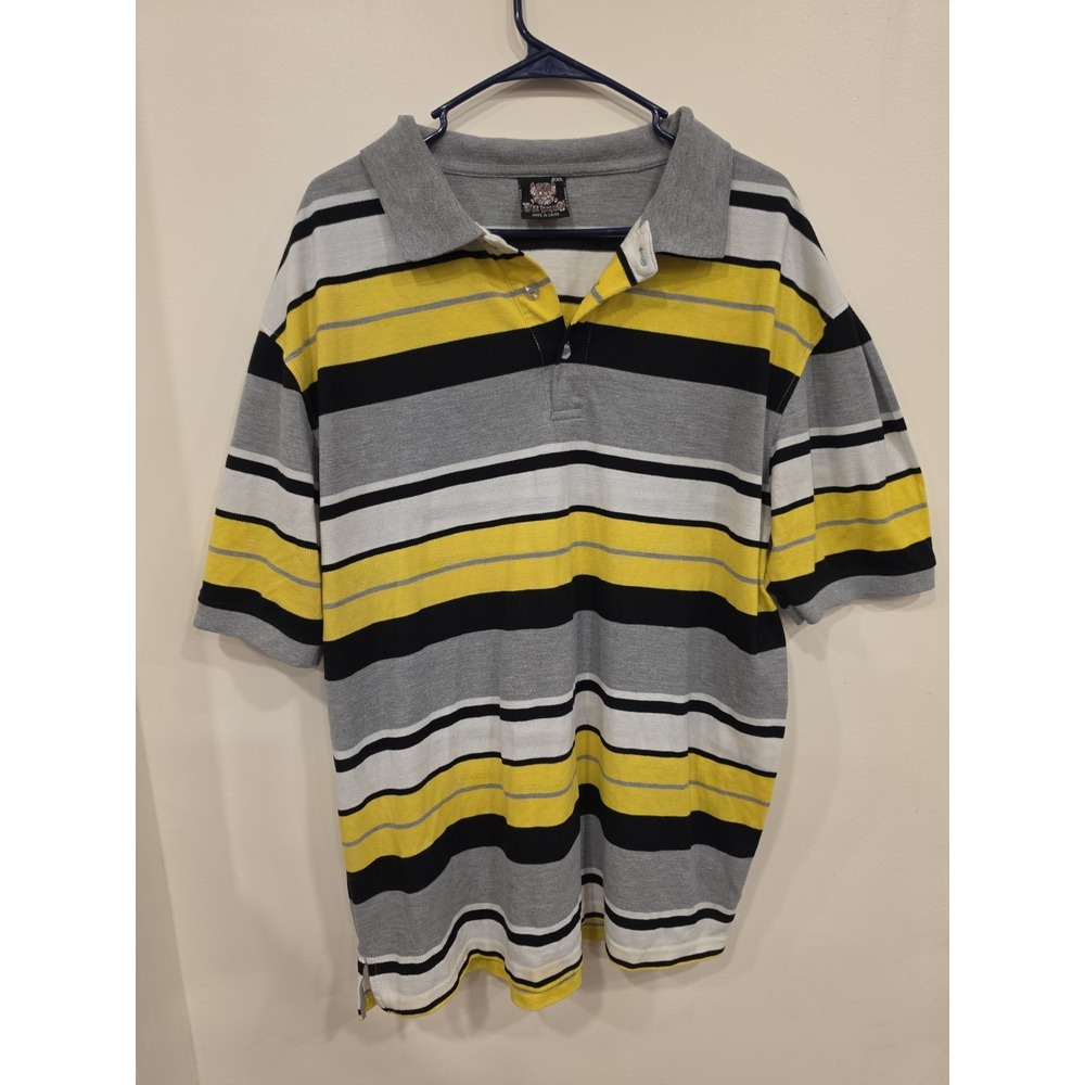Blac Lacquer Men's Multi-Color Polo Shirt Size XXL Y2k Vintage